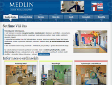 Tablet Screenshot of medlin.cz